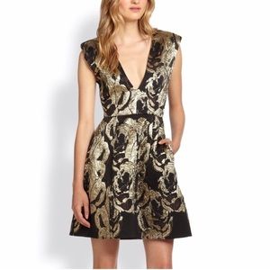 Alice + Olivia Pacey Metallic Jacquard Dress // PARTY DRESS!